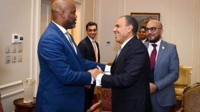 وزير الخارجية يلتقي سكرتير عام منطقة التجارة الحرة القارية الأفريقية