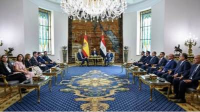 نص كلمة الرئيس السيسى خلال مأدبة الغداء مع ملك إسبانيا بقصر الاتحادية