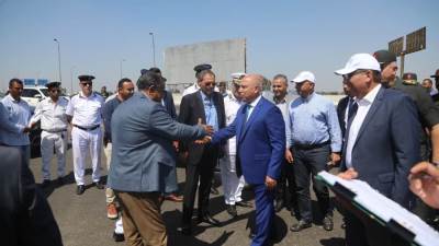 وزير النقل يختتم جولته التفقدية لمتابعة أعمال تطوير وصيانة الطريق الدائري الإقليمي