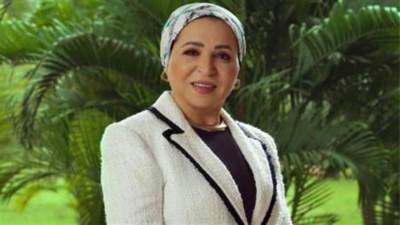 السيدة انتصار السيسى تنشر صورة وسام "إيزابيل لاكاتوليكا" تشكر ملكة إسبانيا