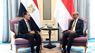رئيس سنغافورة : مصر لديها إمكانات واعدة وهذا هو الوقت المناسب لدعم التعاون الاقتصادي بين البلدين