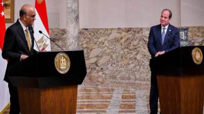 رئيس سنغافورة: أشكر الرئيس السيسي على حرصه على تعزيز العلاقات الثنائية