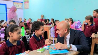 وزير التربية والتعليم ومحافظ القليوبية يتابعان سير العملية التعليمية فى عدد من مدارس محافظة القليوبية 