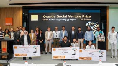 اورنچ مصر تُعلن عن الفائزين في مسابقتها المحلية للمشروعات الناشئة Orange Social Venture Prize