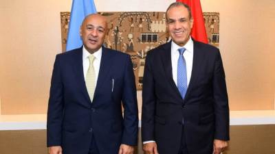 وزير الخارجية يلتقي الأمين العام لمجلس التعاون لدول الخليج العربية على هامش أعمال الجمعية العامة للأمم المتحدة