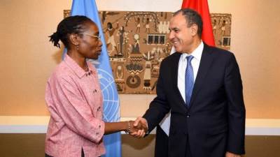 وزير الخارجية يلتقي مع رئيسة مجموعة الأزمات الدولية