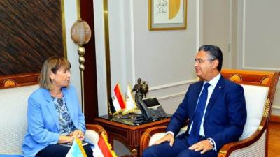 وزير التموين يلتقي المنسقة المقيمة للأمم المتحدة في مصر لبحث التعاون