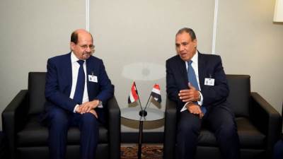 وزير الخارجية يلتقي نظيره اليمني على هامش أعمال الجمعية العامة للأمم المتحدة