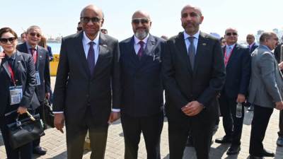 دي بي ورلد تستقبل رئيس جمهورية سنغافورة والوفد الرسمي المرافق له بميناء السخنة