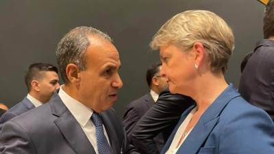 وزير الخارجية يلتقى بنظيرته البريطانية على هامش أعمال الجمعية العامة