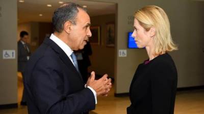 وزير الخارجية يلتقي مع الممثلة العليا للشئون الخارجية والسياسة الأمنية للاتحاد الأوروبي