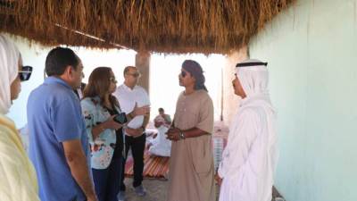 وزيرة التنمية توجه بسرعة التنسيق لبحث الحلول لمشكلات أهالي وادي مجيرح بمدينة دهب