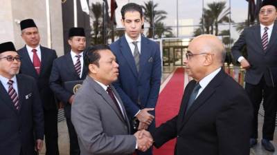 وزير العدل يستقبل سفير دولة ماليزيا بـ مصر ويكرم وفدًا قضائيًا ماليزيًا بعد اجتيازهم البرنامج التدريبي بمركز الدراسات القضائية