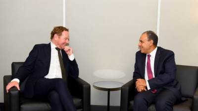 وزير الخارجية يلتقي مع نظيره الهولندي على هامش أعمال الجمعية العامة في نيويورك