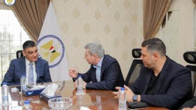 هشام ستيت يستقبل رئيس مجلس إدارة شركة أولميد البريطانية لبحث التعاون في مجال المستلزمات الطبية