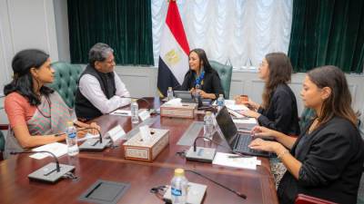 وزيرة التضامن الاجتماعي تلتقي سفير الهند بالقاهرة