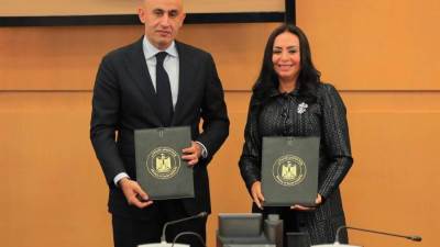 وزيرا التضامن الاجتماعي والتربية والتعليم يوقعان بروتوكول تعاون بشأن الانتفاع بمبنيين بمنطقتي "المرج ومؤسسة الزكاة" لإقامة مجمع مدارس