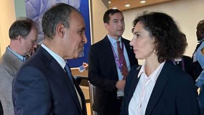 وزير الخارجية يلتقى مع المفوضة الأوروبية لإدارة الأزمات