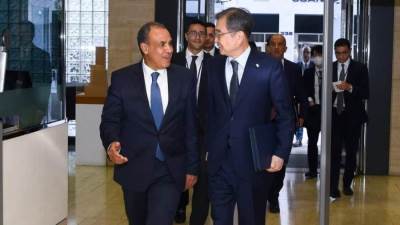 وزير الخارجية يلتقي بوزير خارجية كوريا الجنوبية ورئيس مجلس الأمن الحالي