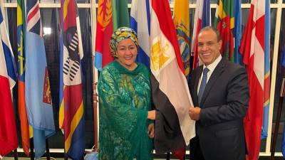 وزير الخارجية والهجرة يلتقي بنائبة السكرتير العام للأمم المتحدة على هامش الجمعية العامة للأمم المُتحدة