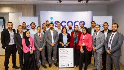 الشركة المصرية للاستعلام الائتماني iscore تحصل مجددًا على شهادة الأيزو العالمية 2022 :ISO/IEC 27001 لأمن المعلومات