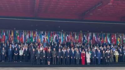 وزير الثقافة يشهد الجلسة الافتتاحية لموندياكولت 2025 ويلتقي عددًا من وزراء الثقافة في العالم