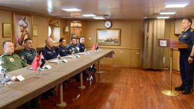 ختام فعاليات التدريب البحرى المشترك المصرى التركى (بحر الصداقة – 2025)