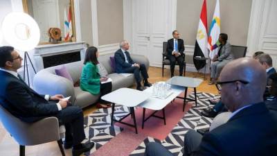 وزير الخارجية يلتقي مع السكرتيرة العامة للمنظمة الدولية للفرانكفونية