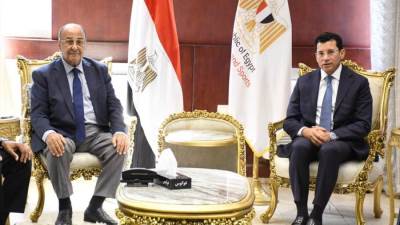 وزير الشباب والرياضة يشهد وقائع المؤتمر الصحفي للإعلان عن تفاصيل بطولة الأمم الأفريقية للهوكي للرجال والسيدات والمؤهلة إلى كأس العالم 2026