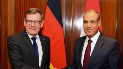  وزير الخارجية يُجري مشاورات سياسية مع نظيره الألماني