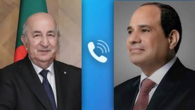  الرئيس السيسي يجري اتصالا هاتفيا بنظيره الجزائري عبد المجيد تبون