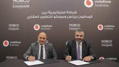ڤودافون بيزنس تعلن عن شراكة استراتيجية مع شركة موبكو للتطوير العقاري لتقديم حلول الاتصال الذكية في مشروع Eastmain بالقاهرة الجديدة