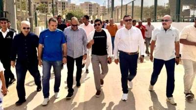 وزراء الرياضة والإسكان والعمل يتفقدون نادي النادي بالعاصمة الإدارية قبل افتتاحه الرسمي