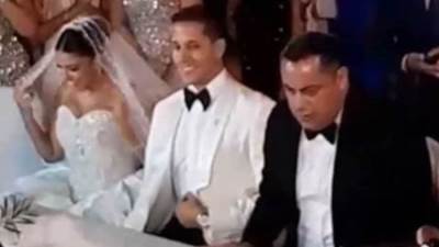 قيادات الدولة ونجوم الفن فى حفل زفاف ابنة الشهيد محمد مبروك