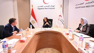 وزيرة التضامن الاجتماعي تستقبل وكيل الأمين العام للأمم المتحدة للشئون الإنسانية