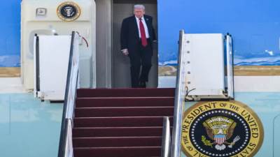 ترامب يغادر إسرائيل متجها إلى "شرم الشيخ" للمشاركة في قمة السلام بغزة