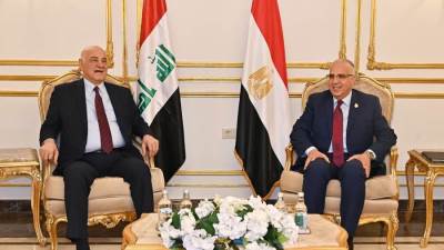 سويلم يلتقي وزير الموارد المائية العراقي ضمن فعاليات "أسبوع القاهرة الثامن للمياه"