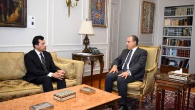 وزير الخارجية يلتقي وفد نموذج محاكاة برلمان الشباب العربي