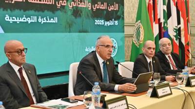 سويلم ووزير المياه الأردني يفتتحان اجتماع "المجلس الوزاري المشترك الثالث لوزراء المياه والزراعة العرب" ضمن فعاليات "أسبوع القاهرة الثامن للمياه"