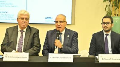 وزير الري ووزير التعليم العالي يشهدان فعاليات الجلسة الختامية لمسابقة مشروعات التخرج