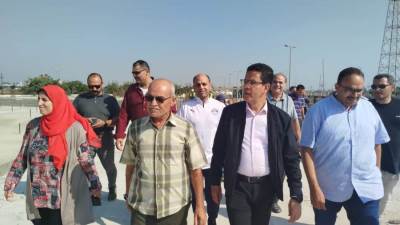رئيس جامعة بنها يتفقد المشروعات الإنشائية الجديدة
