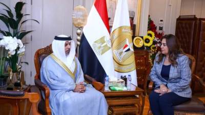 وزيرة التنمية تستقبل سفير الإمارات الجديد بالقاهرة لبحث سبل التعاون