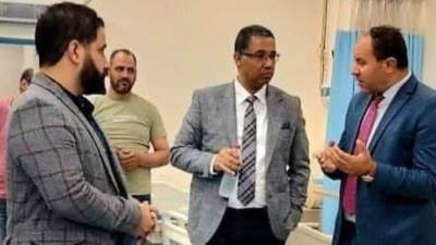 رئيس مجلس إدارة المؤسسة العلاجية يتفقد المستشفي القبطي
