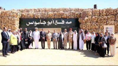 الجيش الثالث الميدانى يفتتح مزار النقطة الحصينة بعيون موسى بعد إنتهاء أعمال تطويره