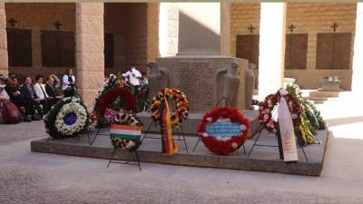 القوات المسلحة تشارك عدد من دول الكومنولث الإحتفال السنوى لإحياء الذكرى (83) لضحايا معركة العلمين