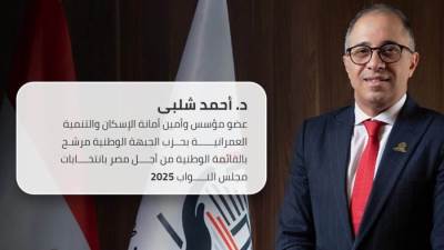 دكتور أحمد شلبي.. يعلن رسمياً ترشحه لمجلس النواب 2025 و يدعو المصريين للمشاركة الفعالة و الاختيار الواعي