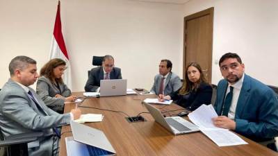 نائب وزير الخارجية يلتقي بأبناء الجالية المصرية في كل من المغرب وتونس والجزائر