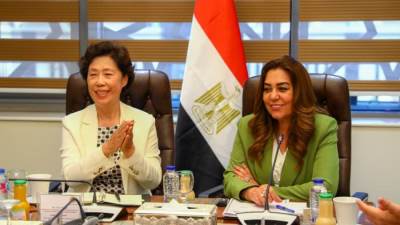 وزيرة التنمية تبحث مع وفد رفيع المستوي من مقاطعة سيتشوان الصينية مجالات التعاون