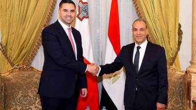 وزير الخارجية يلتقي نائب رئيس الوزراء ووزير الخارجية والسياحة بجمهورية مالطا