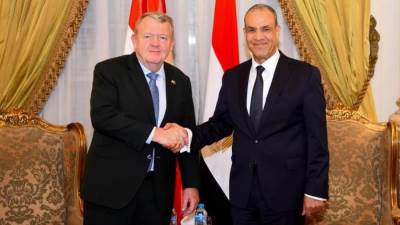 وزير الخارجية يلتقي نظيره الدنماركي